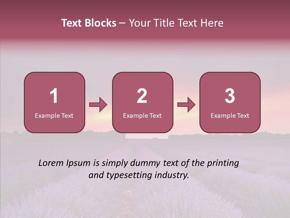 Dusk Perfume Field PowerPoint Template