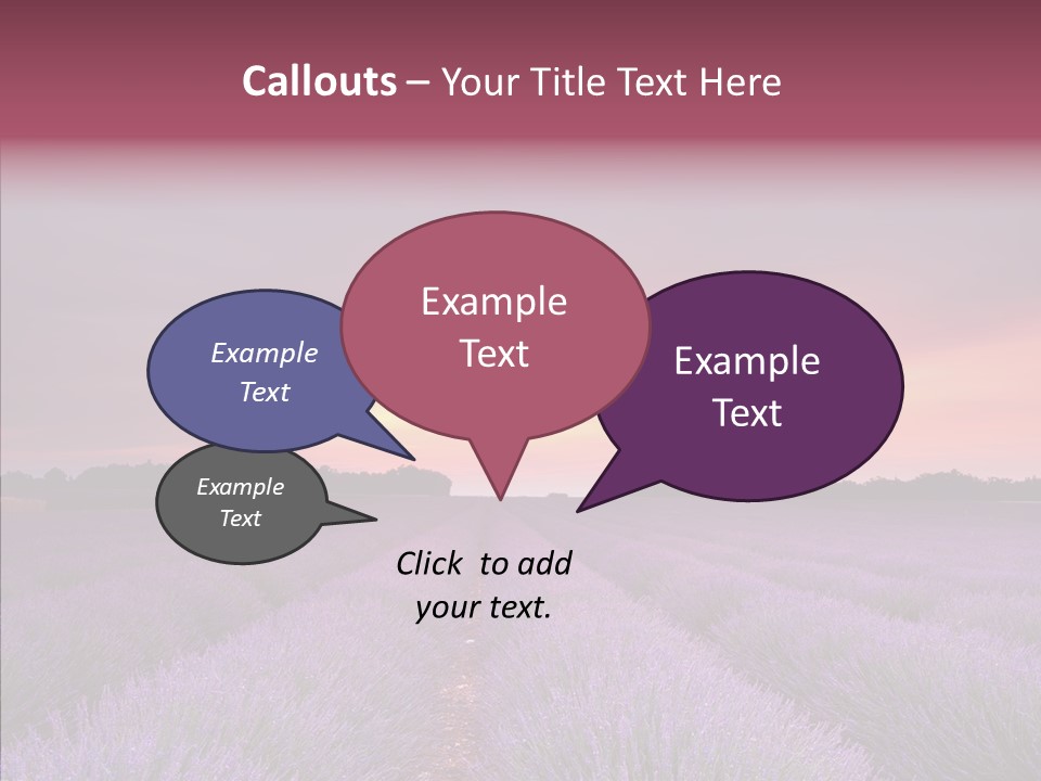 Dusk Perfume Field PowerPoint Template