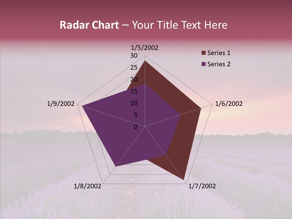 Dusk Perfume Field PowerPoint Template