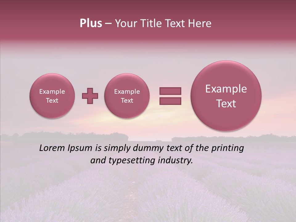 Dusk Perfume Field PowerPoint Template