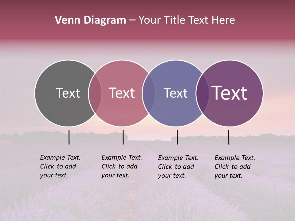 Dusk Perfume Field PowerPoint Template