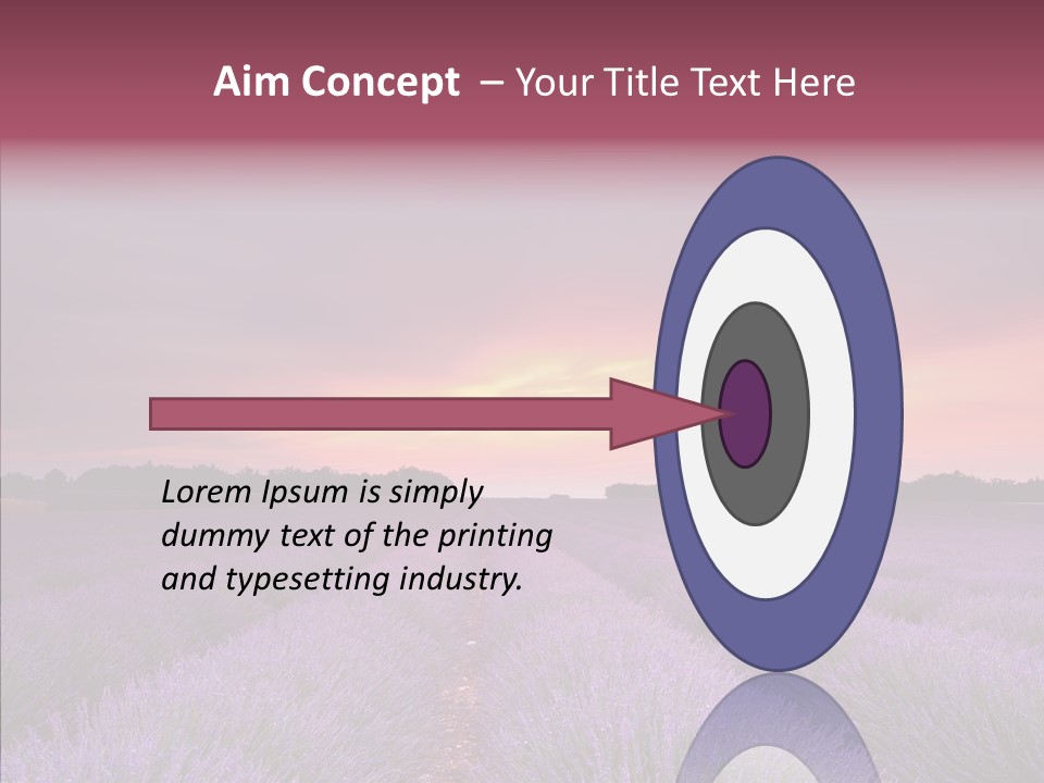 Dusk Perfume Field PowerPoint Template