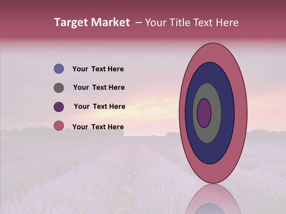 Dusk Perfume Field PowerPoint Template