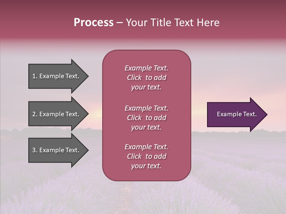 Dusk Perfume Field PowerPoint Template