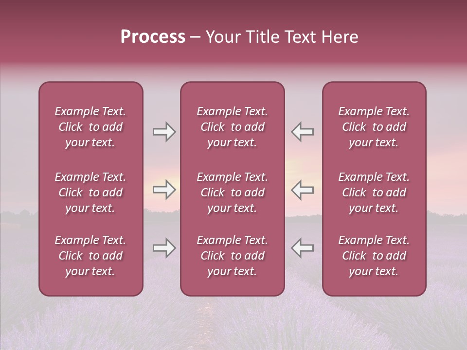 Dusk Perfume Field PowerPoint Template
