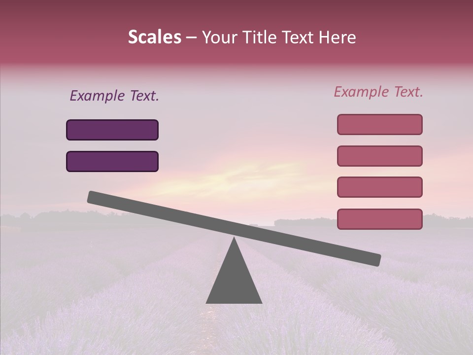 Dusk Perfume Field PowerPoint Template
