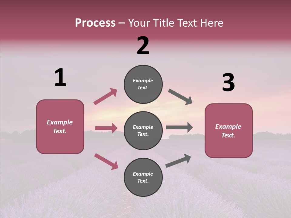 Dusk Perfume Field PowerPoint Template