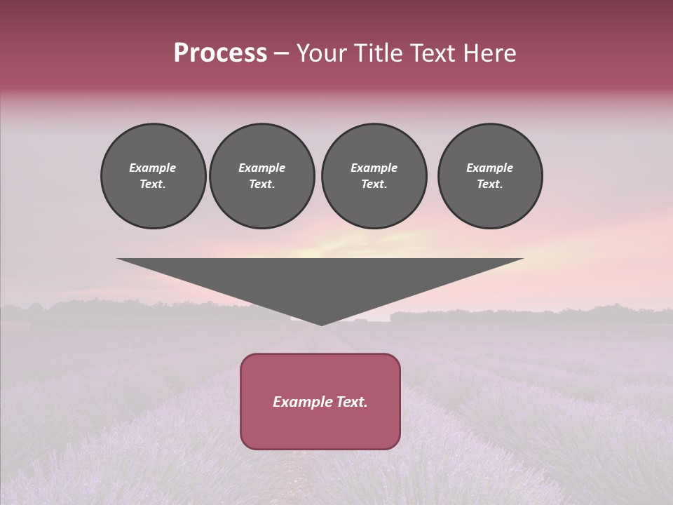 Dusk Perfume Field PowerPoint Template