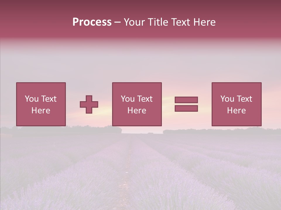 Dusk Perfume Field PowerPoint Template