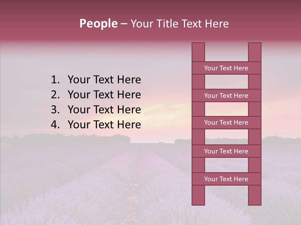 Dusk Perfume Field PowerPoint Template