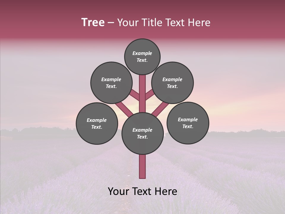 Dusk Perfume Field PowerPoint Template