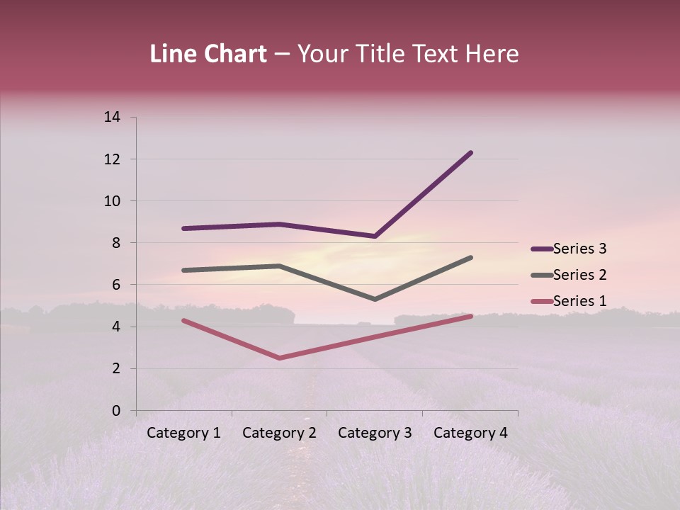 Dusk Perfume Field PowerPoint Template