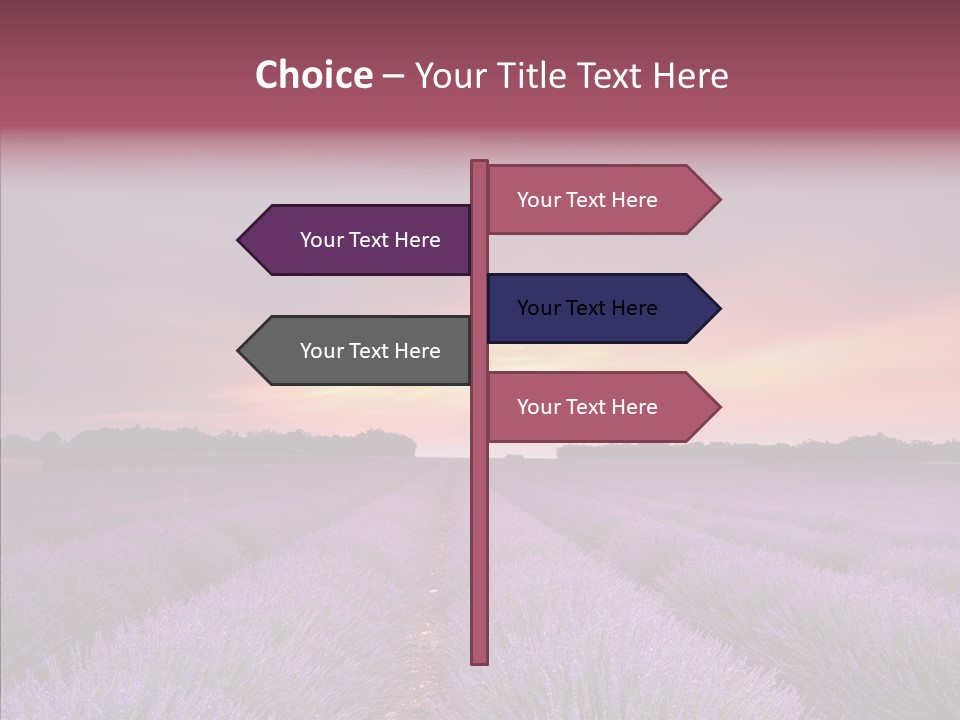 Dusk Perfume Field PowerPoint Template