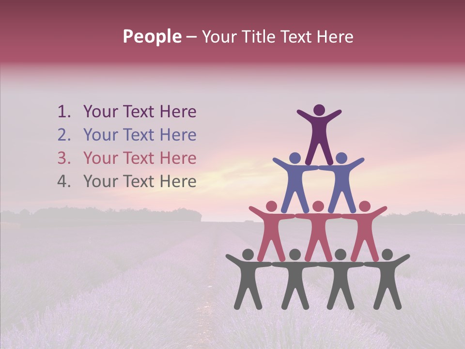 Dusk Perfume Field PowerPoint Template