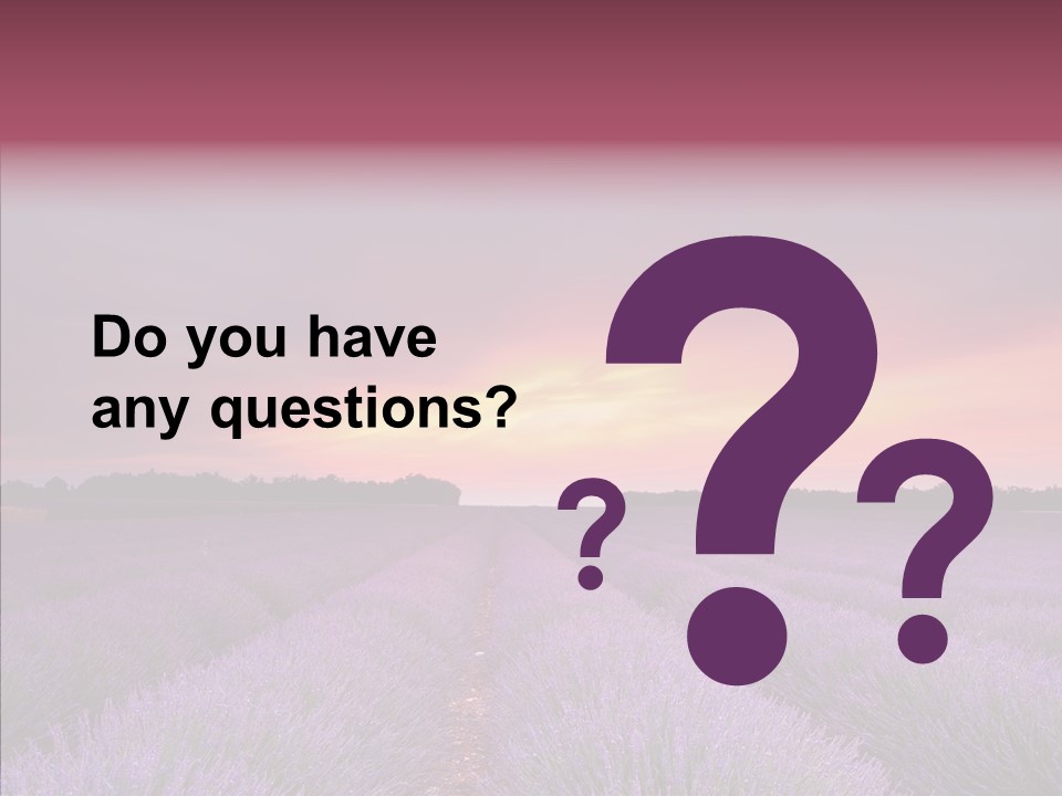 Dusk Perfume Field PowerPoint Template