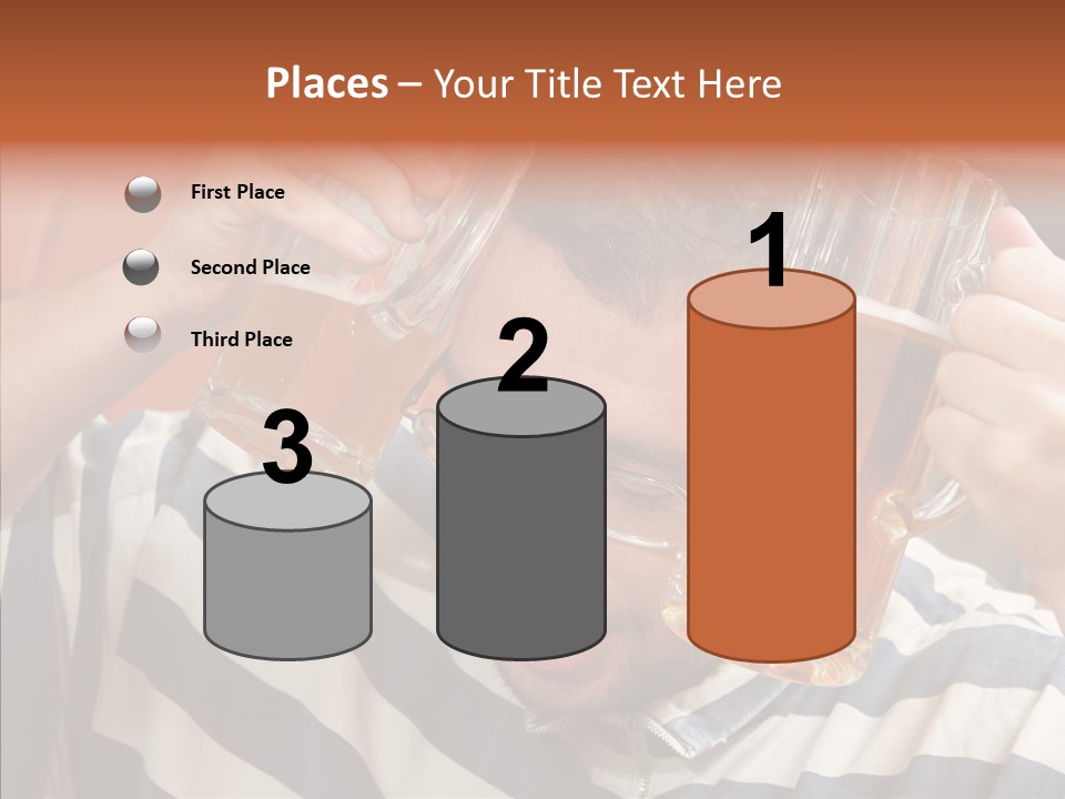 Portrait Beverage Pain PowerPoint Template