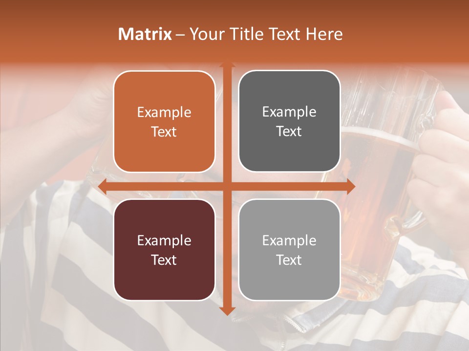 Portrait Beverage Pain PowerPoint Template