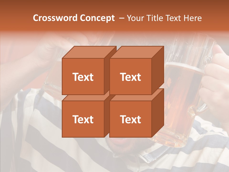 Portrait Beverage Pain PowerPoint Template