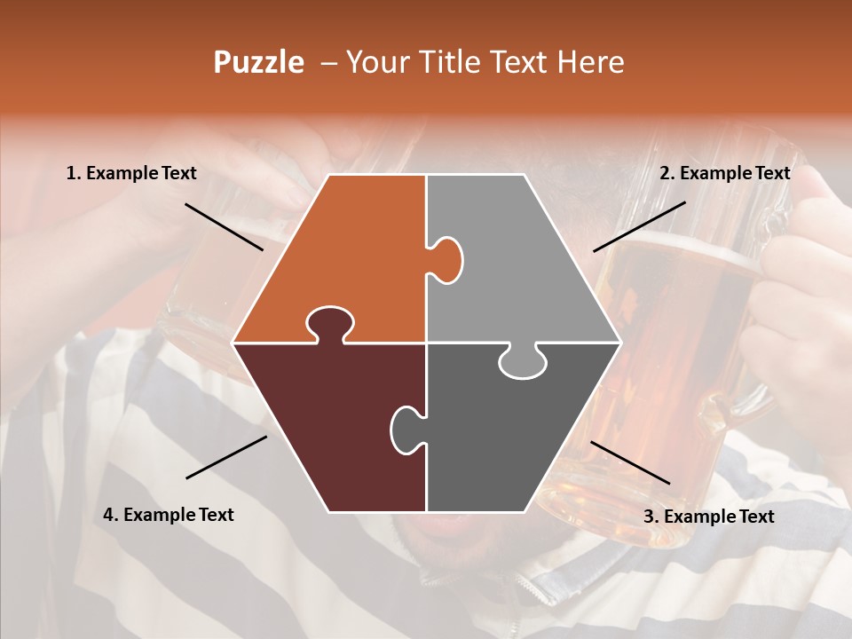 Portrait Beverage Pain PowerPoint Template