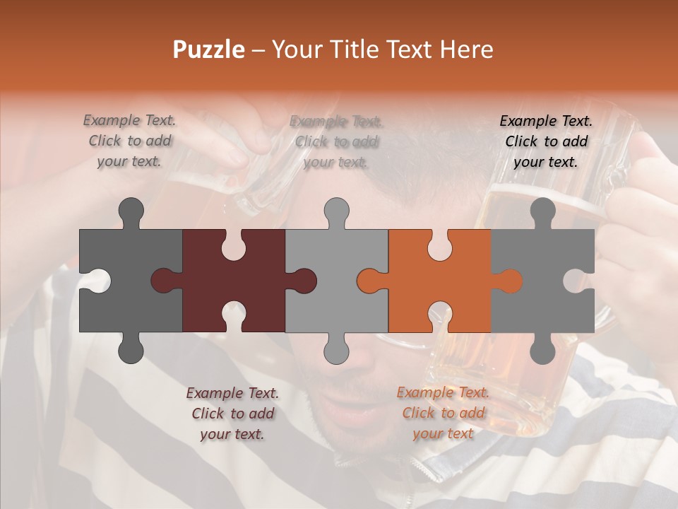 Portrait Beverage Pain PowerPoint Template