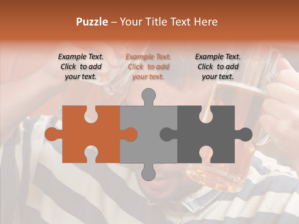 Portrait Beverage Pain PowerPoint Template