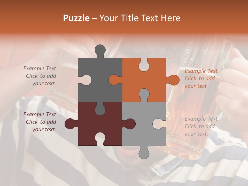 Portrait Beverage Pain PowerPoint Template