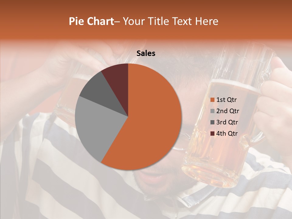 Portrait Beverage Pain PowerPoint Template