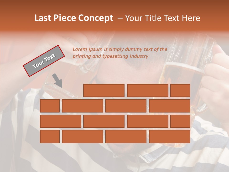 Portrait Beverage Pain PowerPoint Template