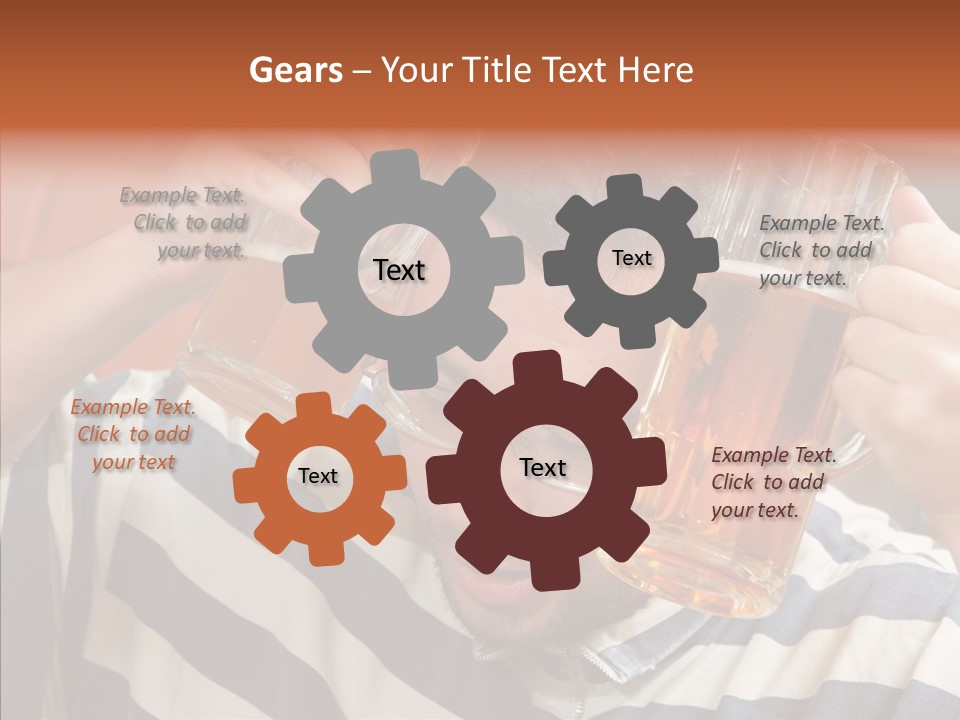 Portrait Beverage Pain PowerPoint Template