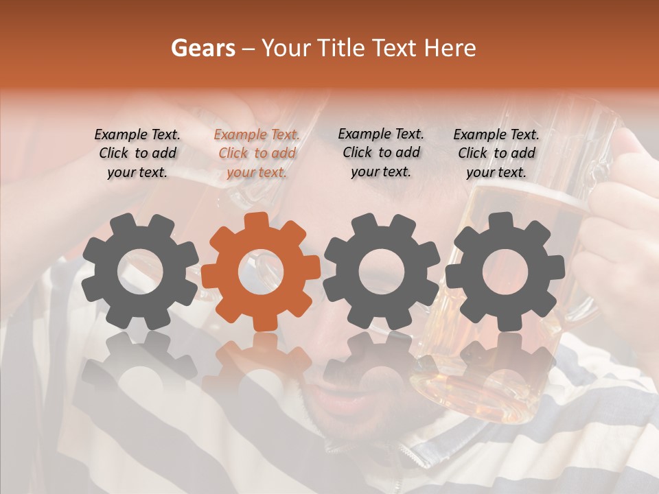 Portrait Beverage Pain PowerPoint Template