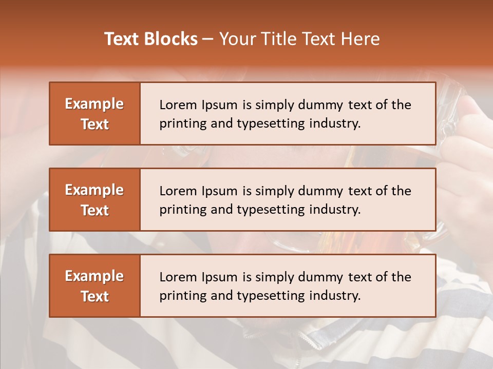 Portrait Beverage Pain PowerPoint Template