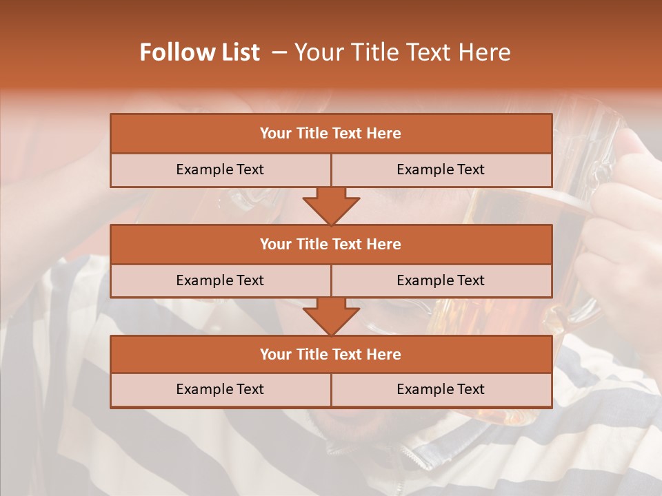 Portrait Beverage Pain PowerPoint Template