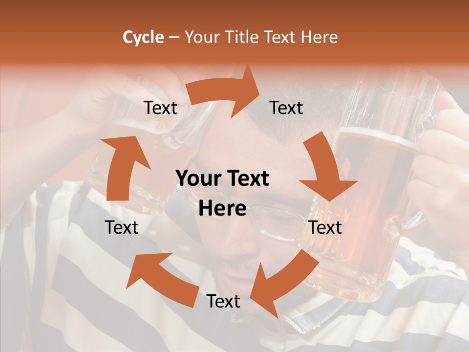 Portrait Beverage Pain PowerPoint Template