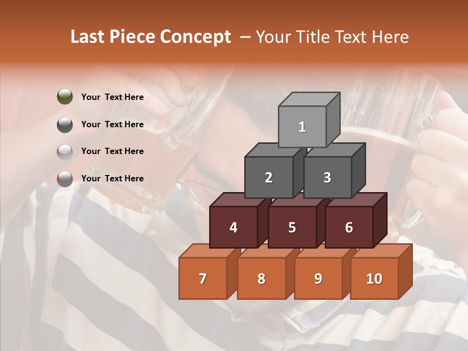 Portrait Beverage Pain PowerPoint Template