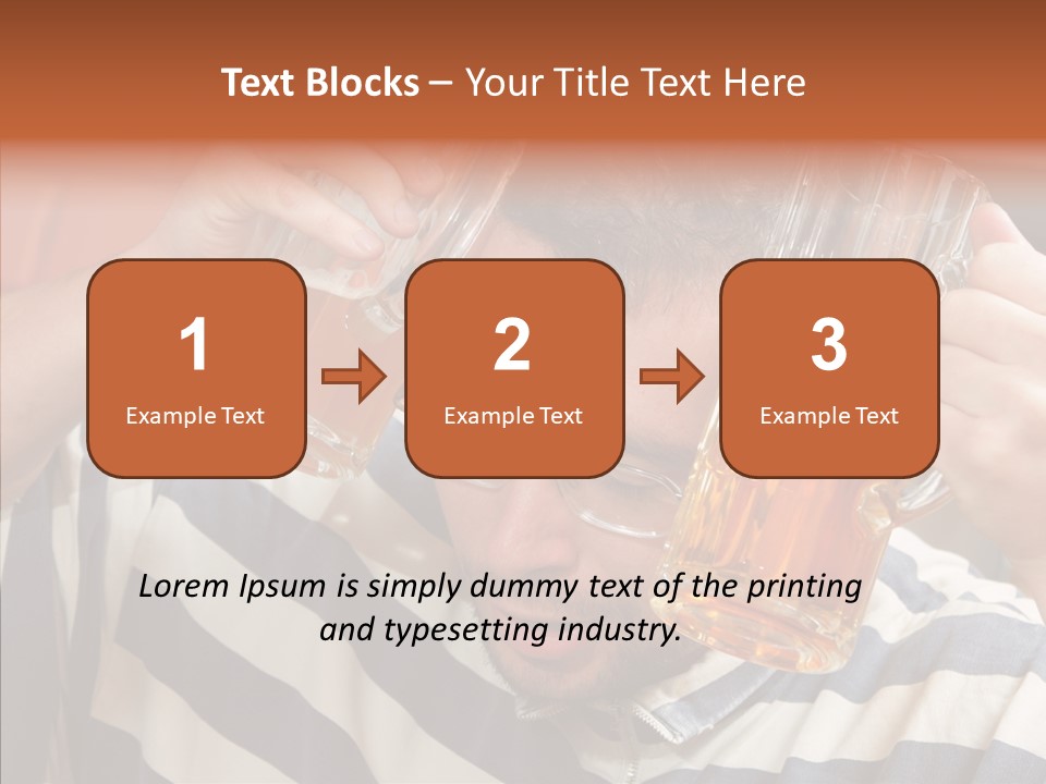 Portrait Beverage Pain PowerPoint Template