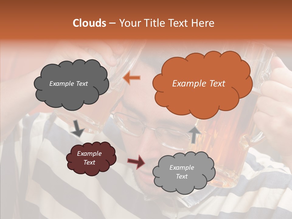 Portrait Beverage Pain PowerPoint Template