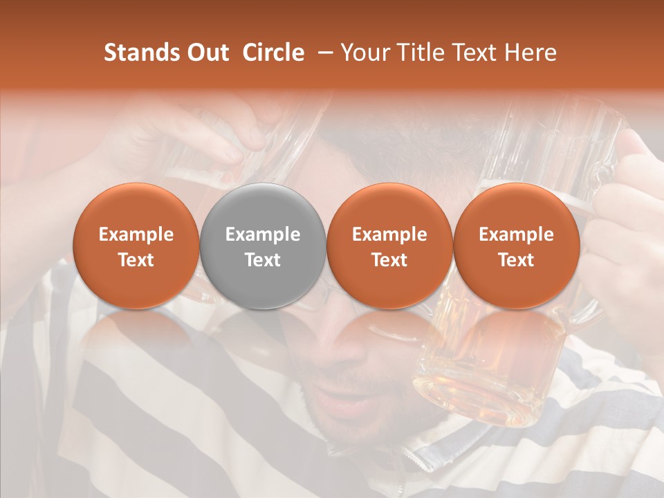 Portrait Beverage Pain PowerPoint Template