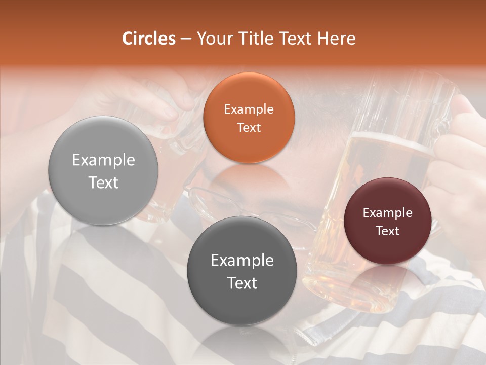 Portrait Beverage Pain PowerPoint Template