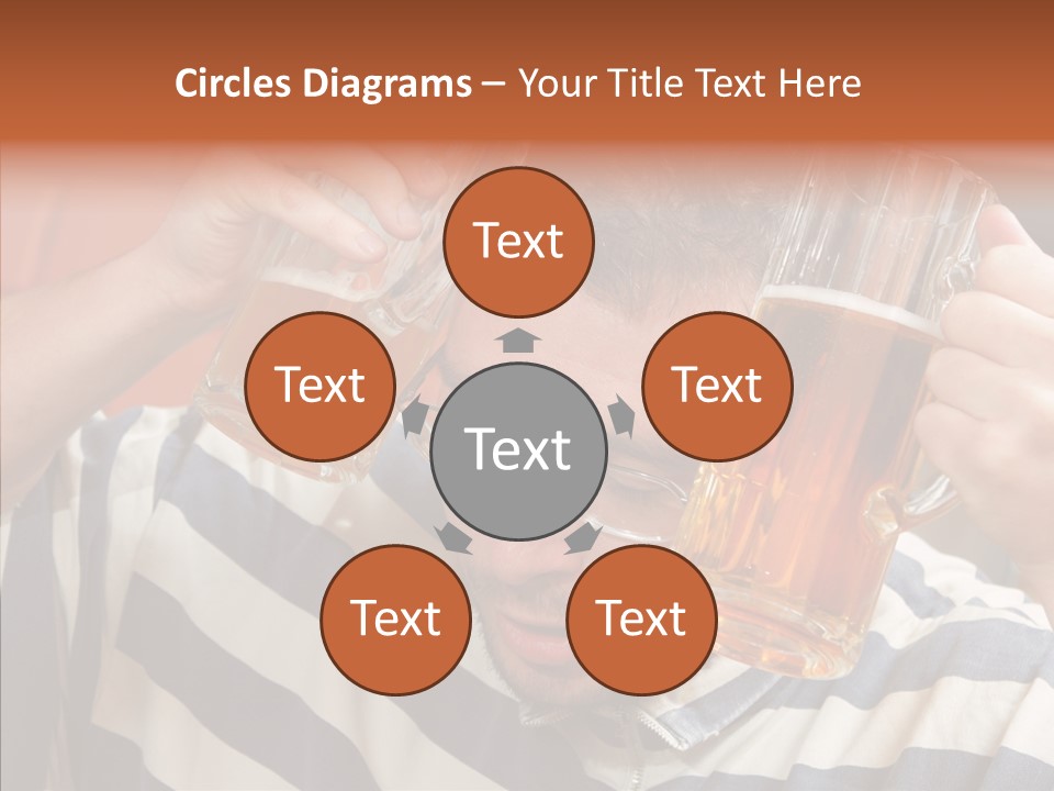 Portrait Beverage Pain PowerPoint Template