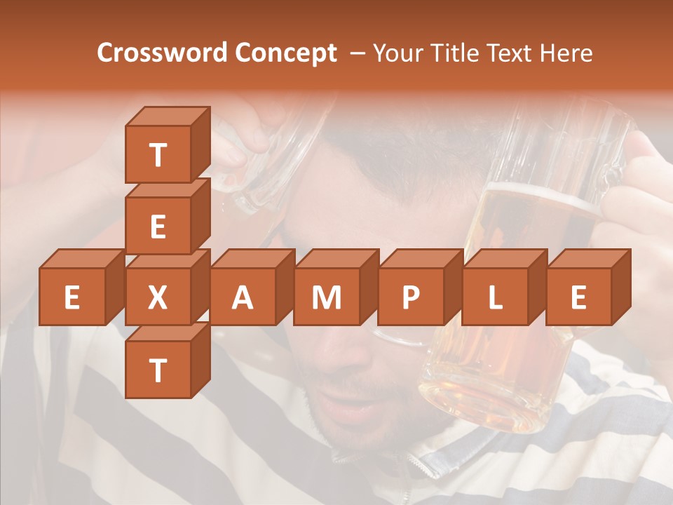 Portrait Beverage Pain PowerPoint Template