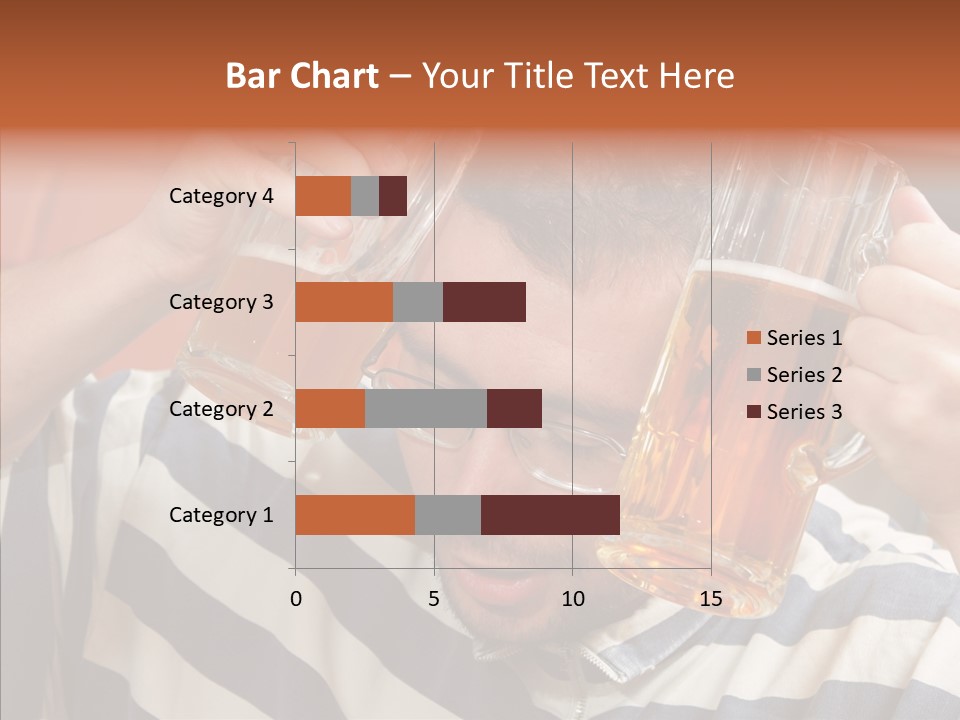 Portrait Beverage Pain PowerPoint Template