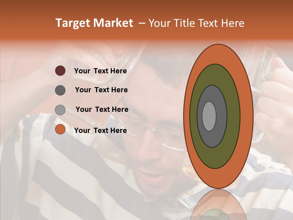 Portrait Beverage Pain PowerPoint Template