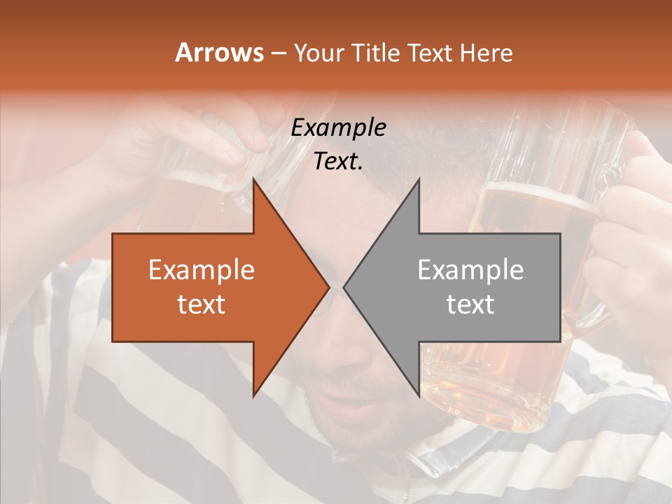 Portrait Beverage Pain PowerPoint Template