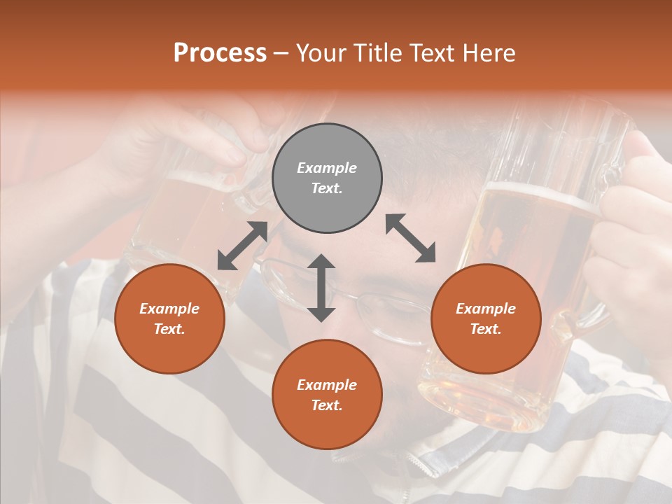 Portrait Beverage Pain PowerPoint Template