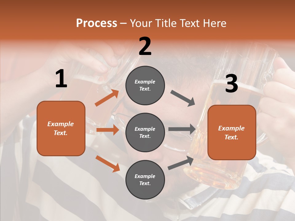 Portrait Beverage Pain PowerPoint Template