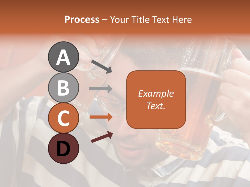 Portrait Beverage Pain PowerPoint Template
