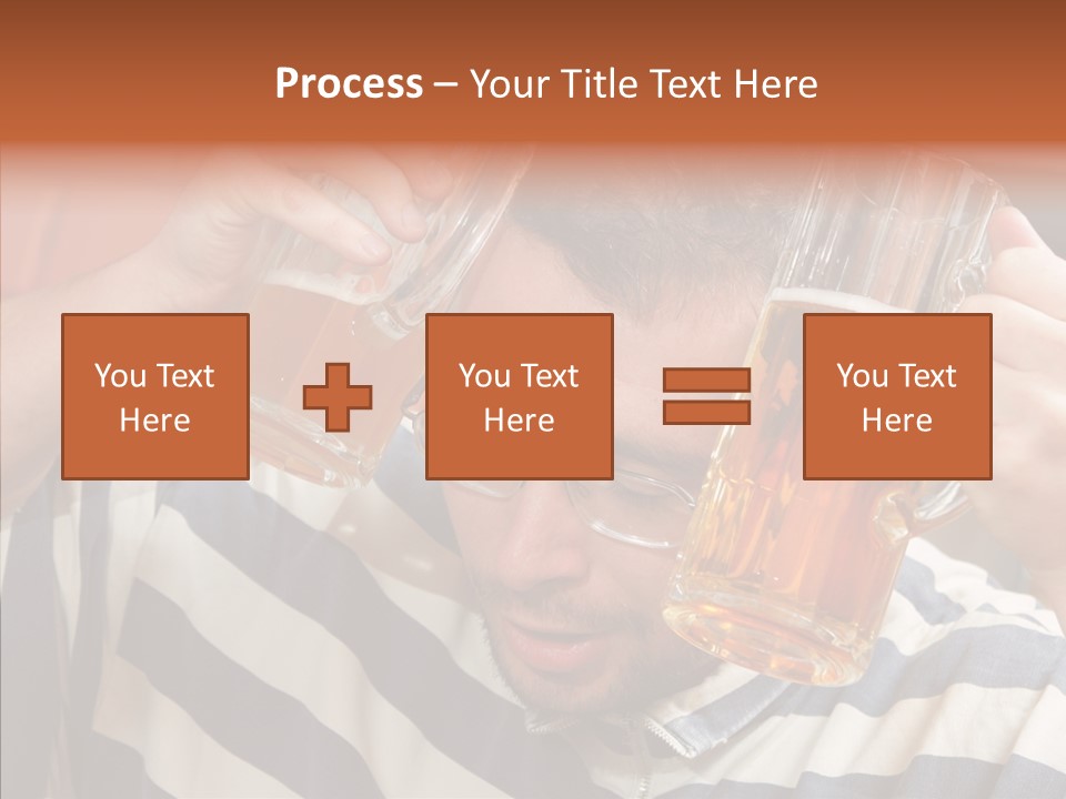 Portrait Beverage Pain PowerPoint Template