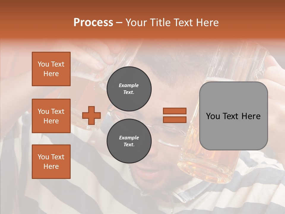 Portrait Beverage Pain PowerPoint Template