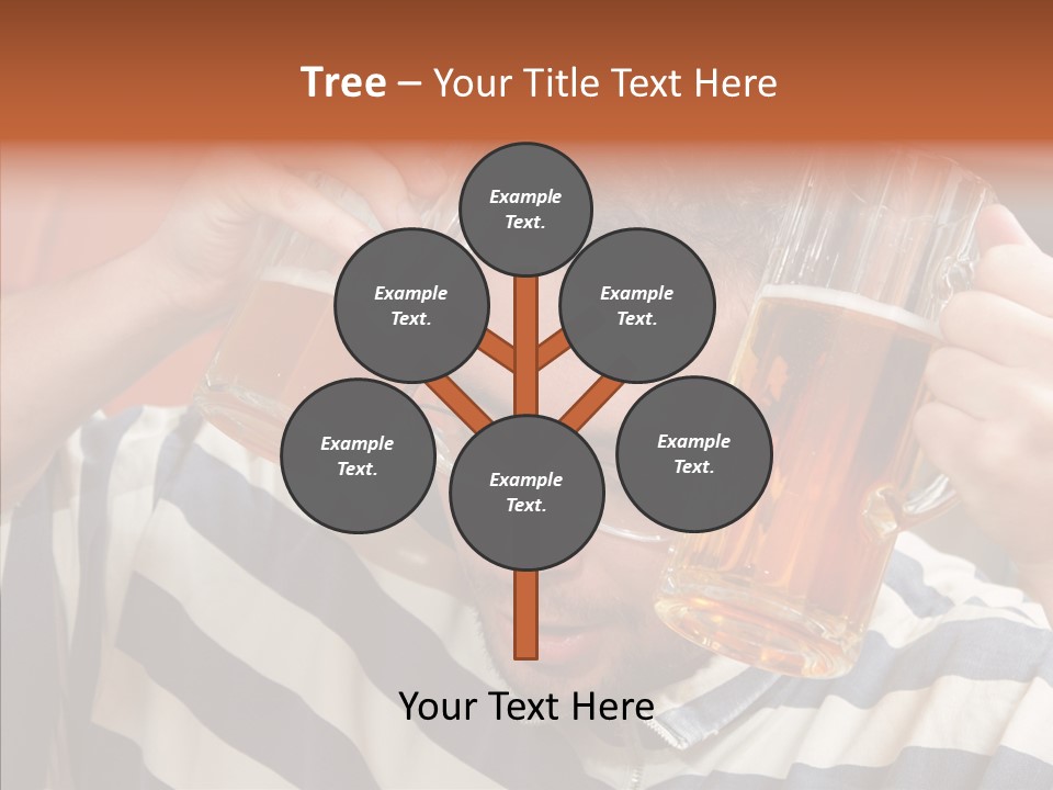 Portrait Beverage Pain PowerPoint Template