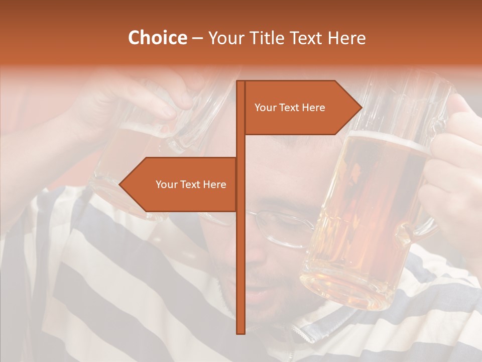 Portrait Beverage Pain PowerPoint Template